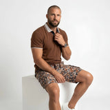 Bermuda cargo imprimé floral pour homme BACK TO LEGEND
