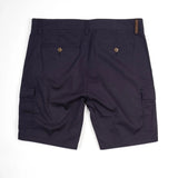 Bermuda coupe cargo bleu marine pour homme BACK TO LEGEND (vêtement à plat de dos)