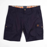 Bermuda coupe cargo bleu marine pour homme BACK TO LEGEND (vêtement à plat de face)