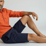 Bermuda coupe chino bleu marine pour homme BACK TO LEGEND