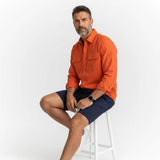 Bermuda coupe chino bleu marine pour homme BACK TO LEGEND