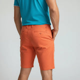Bermuda coupe chino orange pour homme BACK TO LEGEND