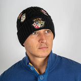 Bonnet Barbarians noir multi-nations doublé polaire - BACK to LEGEND