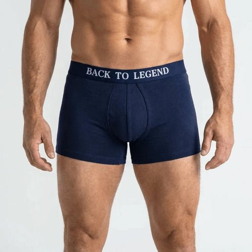 Caleçon boxer bleu marine BACK TO LEGEND