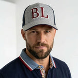 Casquette bicolore gris / bleu marine BACK TO LEGEND