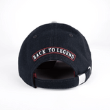 Casquette bicolore gris / bleu marine BACK TO LEGEND (vue de la face arrière)