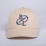 Casquette blanche signature rugbystique BACK to LEGEND (vue de face)