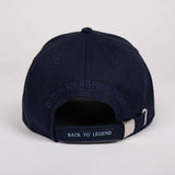 Casquette bleu marine signature rugbystique BACK to LEGEND (vue de dos)