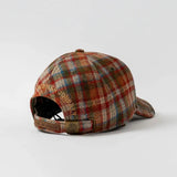Casquette en feutrine à carreaux orange Back to Legend (vue arrière)