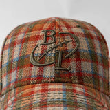 Casquette en feutrine à carreaux orange Back to Legend (zoom)