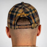 Casquette en feutrine à carreaux marine BACK to LEGEND (vue arrière)
