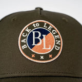 Casquette kaki BL BACK to LEGEND (zoom broderie)