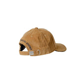 Casquette en velours ocre (vue de profil droit)