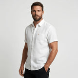 Chemise homme blanche 100% lin BACK to LEGEND