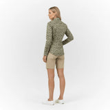 Chemise femme kaki à fleurs (manches longues) Blacks Legend