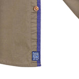 Chemise kaki unie à manches longues Blacks Legend (Zoom boutonnière)