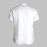 Chemise homme blanche en lin chiné Blacks Legend (vue arrière)