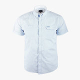 Chemise manches courtes bleu ciel imprimé gaufré Blacks Legend