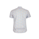 Chemise bleu turquoise imprimé fleuri Blacks Legend (Vue de dos)