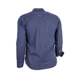 Chemise à manches longues bleu marine imprimé géométrique Black Legend (vue de dos)