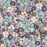 Chemise femme turquoise fleurie à manches longues Blacks Legend (zoom broderie)