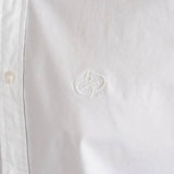 Chemise Homme blanche à manches longues en popline (zoom broderie)