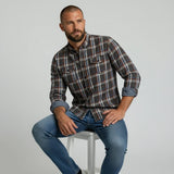 Chemise Homme verte à carreaux (manches longues) Blacks Legend