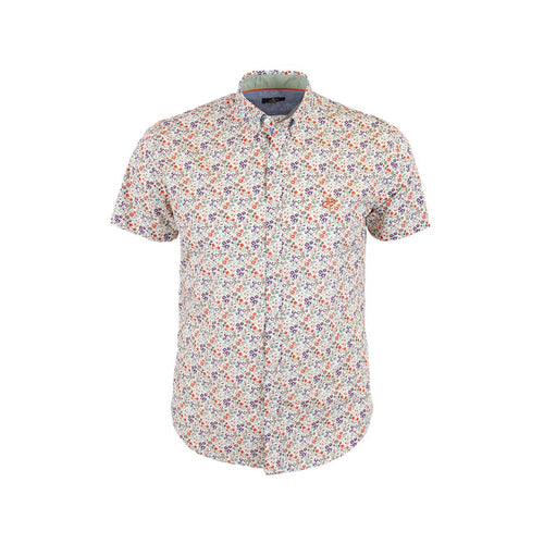 Chemise orange imprimé fleuri multicolore Blacks Legend