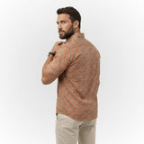 Chemise rose à motif floral pour homme BACK to LEGEND