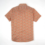 Chemise rose à motif floral pour homme BACK to LEGEND (vêtement à plat de dos)