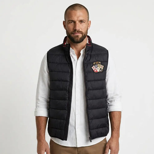 Doudoune homme sans manche noire Barbarians - BACK TO LEGEND