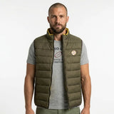 Doudoune sans manches kaki pour homme BACK TO LEGEND