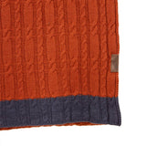 Écharpe tricotée bicolore orange/bleu Blacks Legend (Vue des détails)