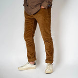 Pantalon 5 poches marron en velours Blacks Legend