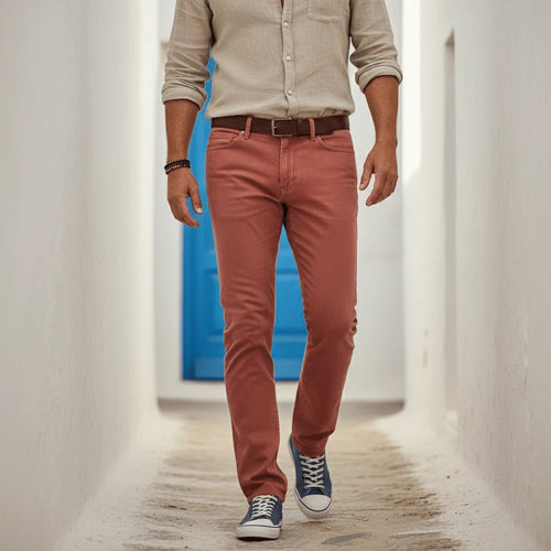 Pantalon chino rouge pâle pour Homme Blacks Legend