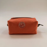 Pochette multi usage upcyclée orange BACK TO LEGEND (face arrière)