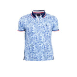 Polo bleu clair imprimé fleuri pour homme - Blacks Legend