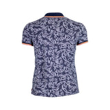 Polo bleu marine imprimé feuilles Blacks Legend (Vue de dos)