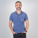 Polo bleu en tissu éponge pour Homme - Blacks Legend