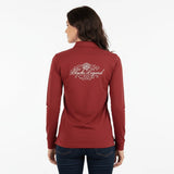 Polo femme bordeaux à manches longues Blacks Legend