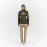 Polo femme vert kaki à manches longues Blacks Legend