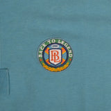 Polo multicolore n°9 toucher peau de pêche BACK TO LEGEND (zoom badge brodé)