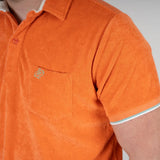 Polo Blacks Legend orange en tissu éponge pour Homme