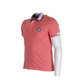 Polo homme rose BACK to LEGEND (vue de 3/4 face)