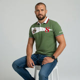 Polo vert Barbarians n°8 BACK to LEGEND
