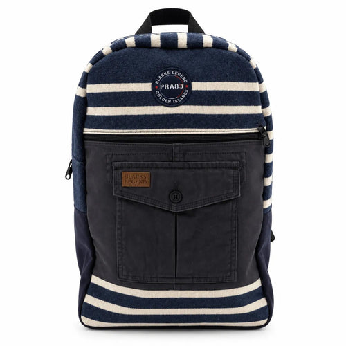 Sac à dos marinière upcyclé BACK TO LEGEND