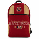 Sac à dos rouge upcyclé Blacks Legend