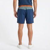 Short de bain BACK TO LEGEND tricolore turquoise/bleu/orange pour homme