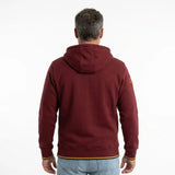 Sweat à capuche bordeaux full zip pour homme BACK TO LEGEND