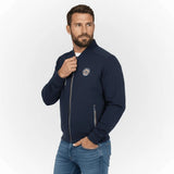 Sweat zippé bleu marine en néoprène BACK to LEGEND